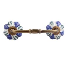 Royal Floral Ceramic Bridge Handle