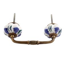 Royal Floral Ceramic Bridge Handle