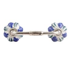 Royal Floral Ceramic Bridge Handle