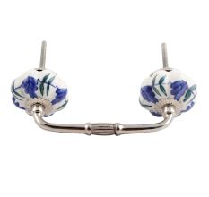 Royal Floral Ceramic Bridge Handle