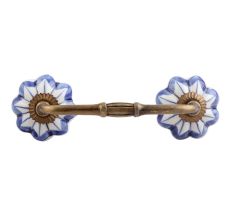 Periwinkle Blue Ceramic Bridge Handle
