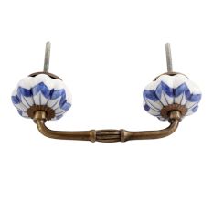 Periwinkle Blue Ceramic Bridge Handle