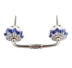 Periwinkle Blue Ceramic Bridge Handle