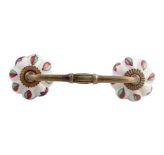 Plumeria Mystical Flower Ceramic Bridge Handle