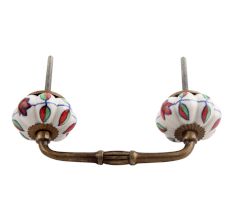 Plumeria Mystical Flower Ceramic Bridge Handle