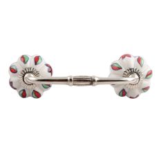 Plumeria Mystical Flower Ceramic Bridge Handle