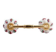 Plumeria Mystical Flower Ceramic Bridge Handle