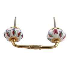 Plumeria Mystical Flower Ceramic Bridge Handle