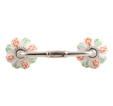 Mixed Leaf Ceramic Bridge Handle