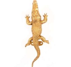Solid Brass Alligator Door Handle