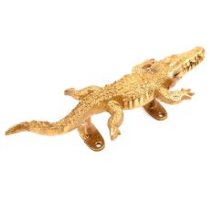 Solid Brass Alligator Door Handle