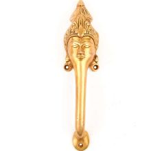 Goddess Face Handle Brass Door Handles