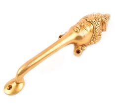 Goddess Face Handle Brass Door Handles