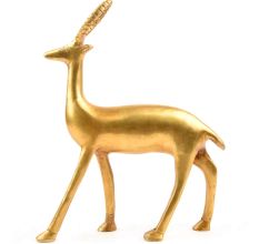 Vintage Brass Antelope Figurine