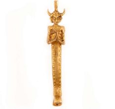 Brass Vintage Man Figurine Door Handle