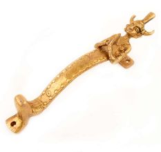 Brass Vintage Man Figurine Door Handle