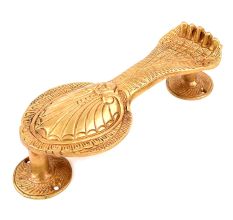 Brass Five Hooded Snake Door Handle