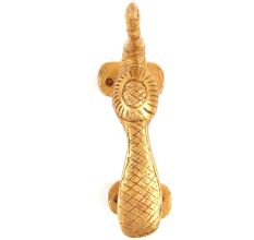 Golden Heavy Brass Peacock Door Handle