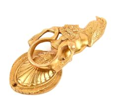 Golden Bird Standing Brass Door Knockers