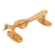 Brass Designer Peacock Door Handle