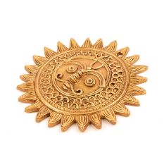 Rising Sun Dhokra Wall Hanging