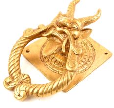 Brass Bronze Demon Devil Door Knocker