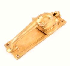 Elephant Head Figurine Brass Door Handle