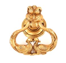 Golden Dragon Face Door Knocker