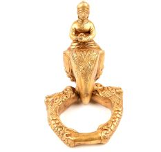 Brass Elephant And Mahout Door Knocker