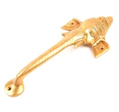 Ganesha Brass Finish Door Handle