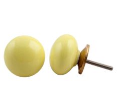Yellow Solid Knob
