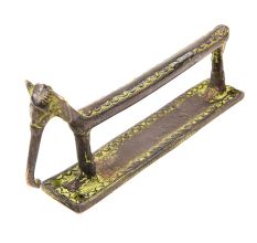 Green Brass Elephant Door Handles Pulls