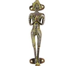 Black Bronze Tribal Man Design Door Handle