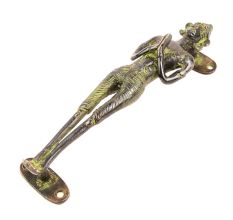 Black Bronze Tribal Man Design Door Handle