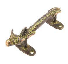 Black Tribal Bull Door Handle