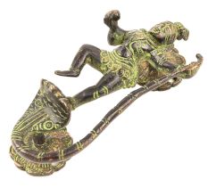 Brass Statues Krishna Standing On Snake