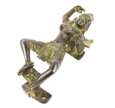 Black Natraj Dancing Bronze Door Handle