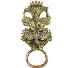 Black Bronze Demon Face Door Knocker