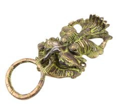 Black Bronze Demon Face Door Knocker