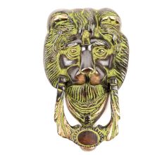 Black Bronze Door Knocker Lion