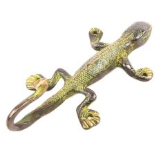 Black Bronze Door Hooks Wall Hanger Lizard