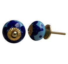 Blueanemone Flower Knob