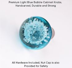 Light Blue Bubble Cabinet Knobs