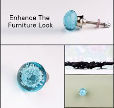 Light Blue Bubble Cabinet Knobs