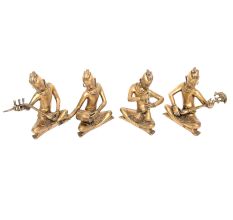 Set of Musician - Brass Statues