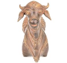Brass Metal Decor of Nandi Bull