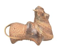 Brass Metal Decor of Nandi Bull