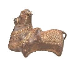 Brass Metal Decor of Nandi Bull