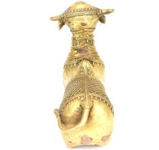 Brass Shiv Nandi (Dhokra Craft) Statue