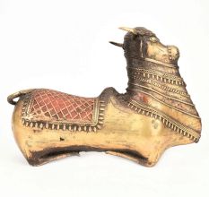 Sitting Bull Handmade Dhokra Art in Brass